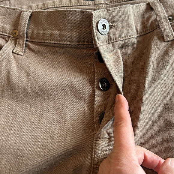 Hudson Jeans Brown Slim Fit Versatile Style Khaki Jeans size 38 - Picture 5 of 7